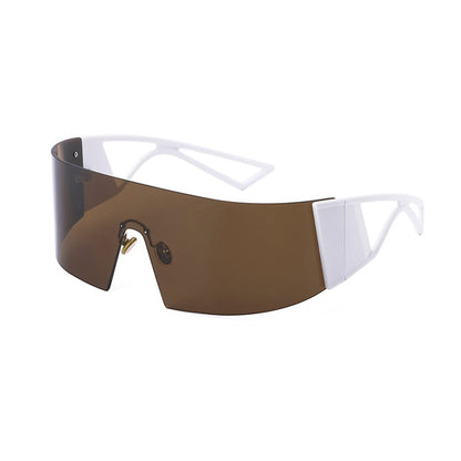 One Piece Sunglasses - Large Frame Outdoor Cycling Sports Glasses for Women