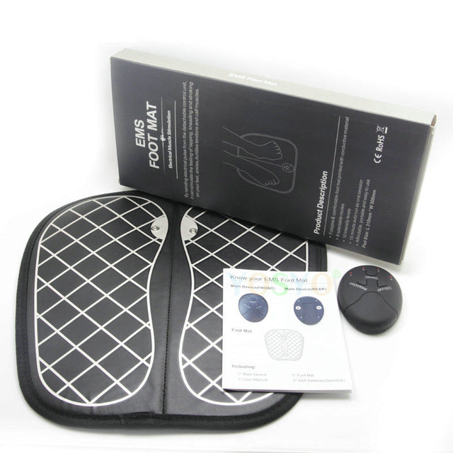 Electric EMS Foot Massager Pad – Muscle Stimulation Mat for Foot Relaxation & Circulation Support