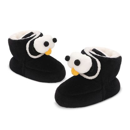 Baby Winter Boots - Warm Plush Cotton Shoes with Soft Sole for 0-1 Year Old | Cute Cartoon High-Top Baby Shoes