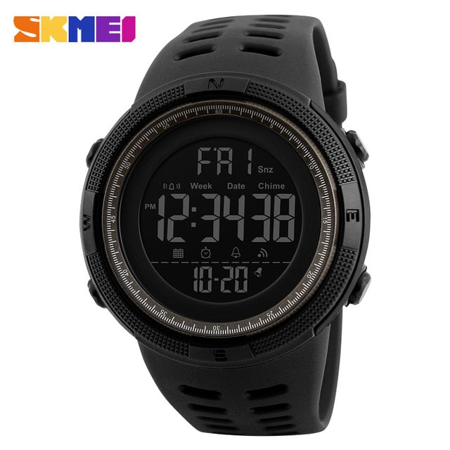 Men’s Sports Digital LED Watch – 50M Waterproof Military-Style Casual Wristwatch