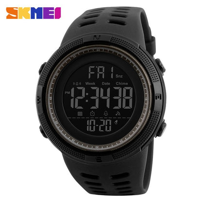 Men’s Sports Digital LED Watch – 50M Waterproof Military-Style Casual Wristwatch