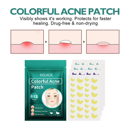 EELHOE Colorful Acne Patch – Cute Shaped Blemish Patches for Repair, Clean Care & Spot Coverage