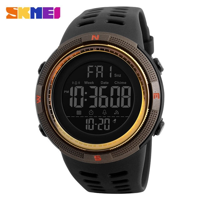 Men’s Sports Digital LED Watch – 50M Waterproof Military-Style Casual Wristwatch
