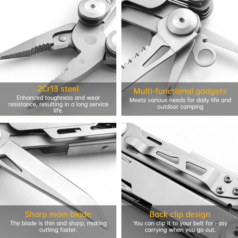 12-in-1 Multitool Pliers – Professional Survival Gear for Camping, Hunting & Fishing | Perfect Gift for Men