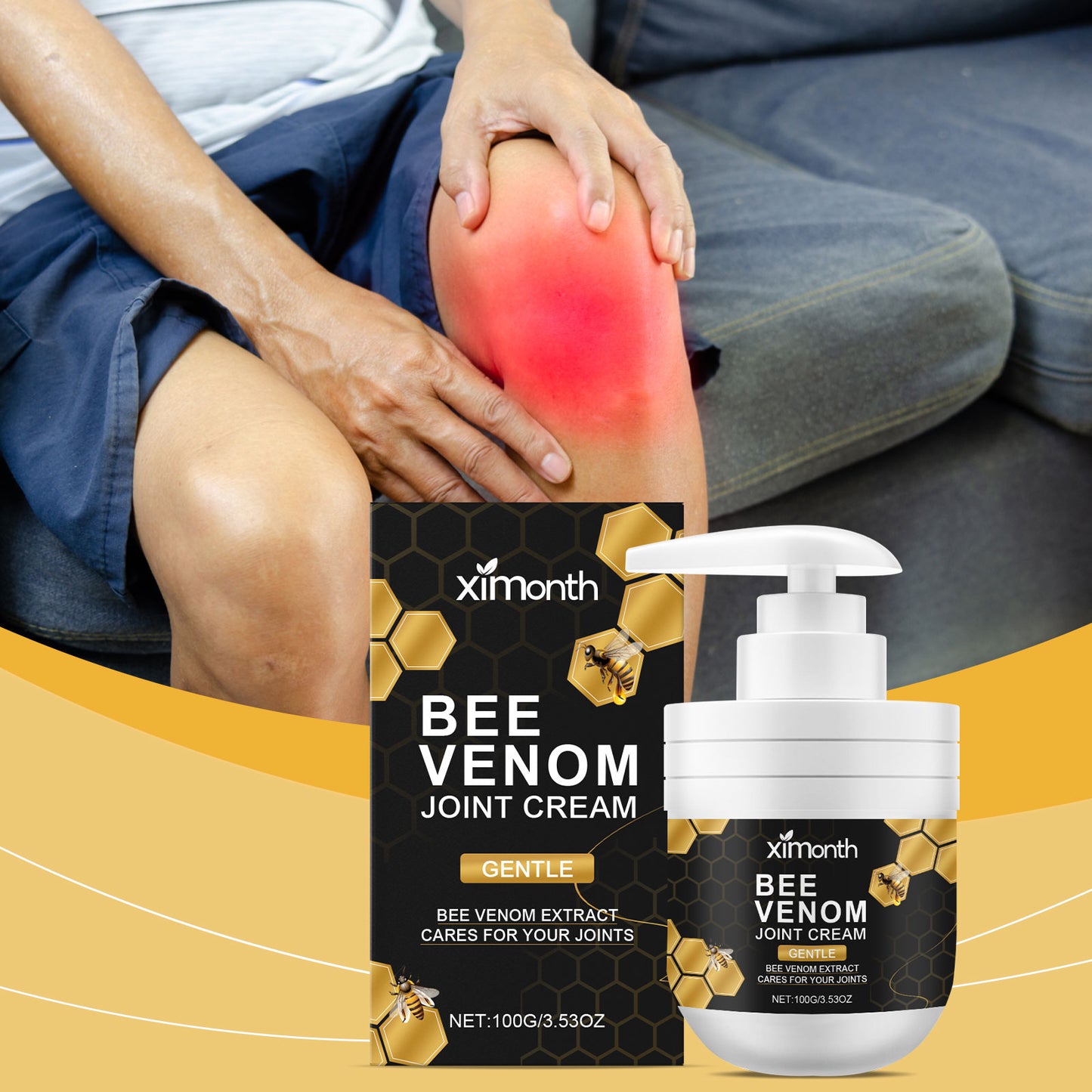 Bee Venom Soothing Massage Cream – Moisturizing Joint Relief & Skin Comfort Topical Treatment