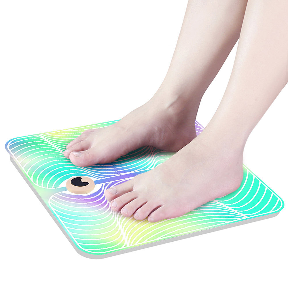 EMS Foot Massager Pad – Rechargeable Pulse Acupoint Foot Massage Mat for Pain Relief & Blood Circulation