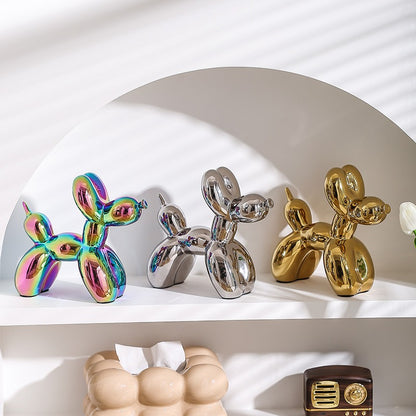 Luxury Balloon Dog Jewelry Holder & Home Décor Ornament – Modern Resin Storage Display