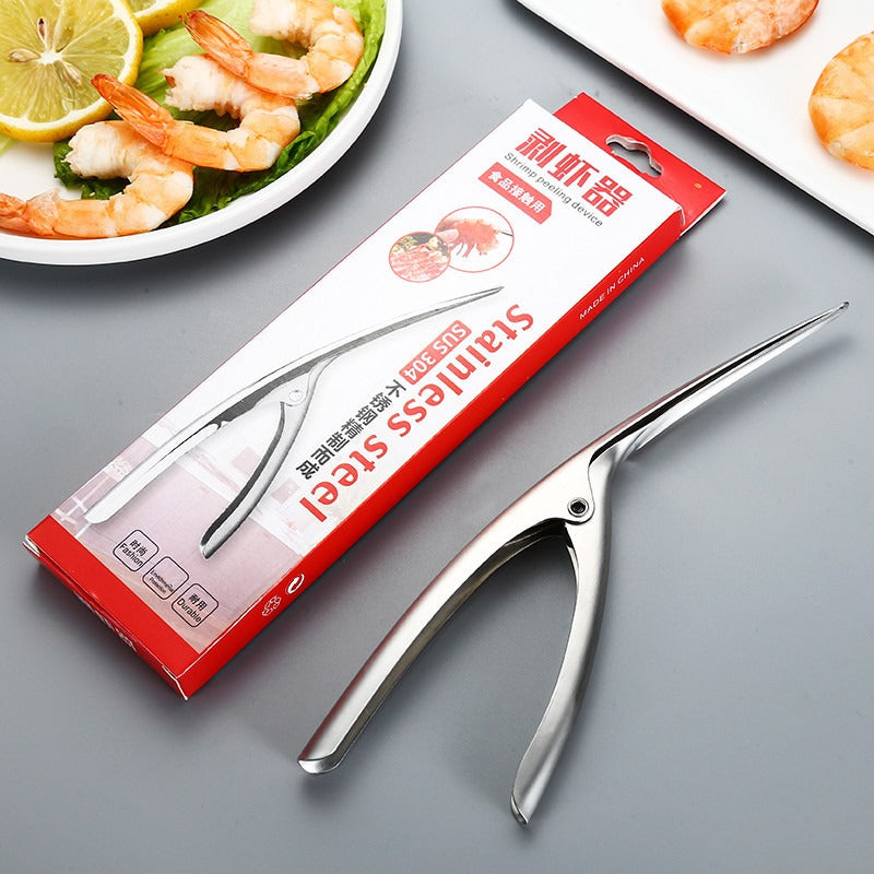 Zarusky Stainless Steel Shrimp Peeler - Easy Deveining Kitchen Tool