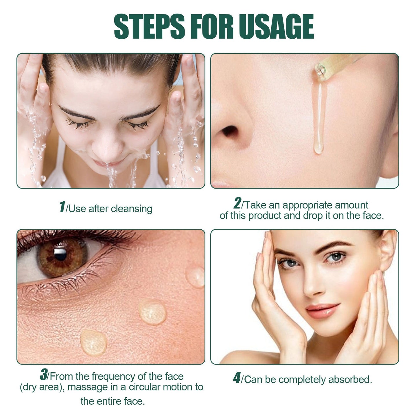 OUHOE Collagen Replenishing Facial Essence – Brightening, Hydrating & Moisturizing Skin Care Serum