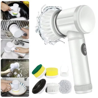 Electric Spin Scrubber - 5-in-1 Power Cleaning Brush for Bathroom & Home | Zarusky