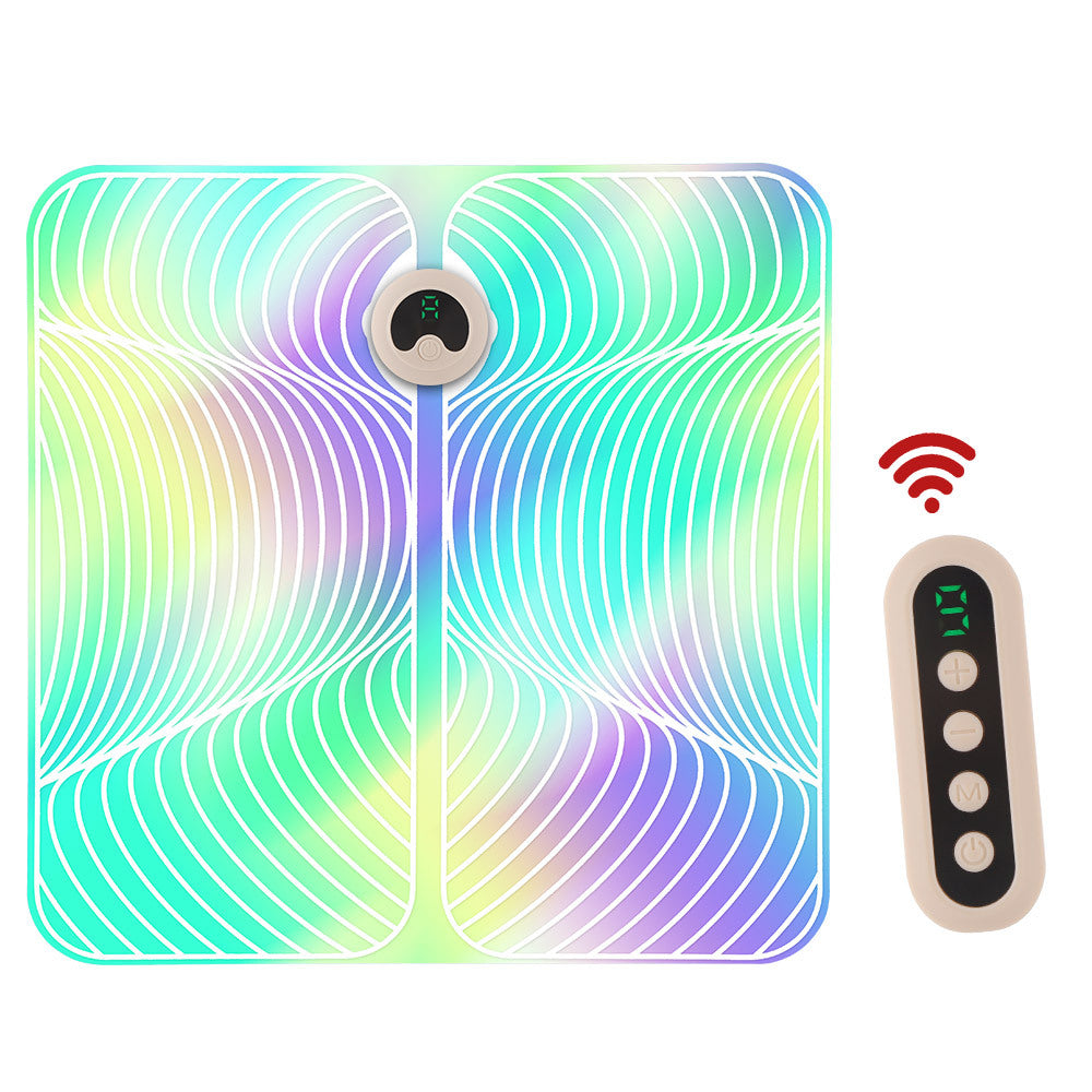 EMS Foot Massager Pad – Rechargeable Pulse Acupoint Foot Massage Mat for Pain Relief & Blood Circulation