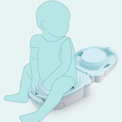 Kids Travel Potty Emergency Toilet | Portable Toddler Potty for Outdoor Camping, Car Travel & Potty Training | Foldable Leak-Proof Training Toilet