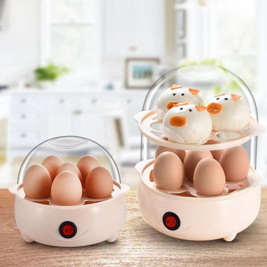 Zarusky Mini Egg Cooker - Anti-Dry Burn Steamed Egg Breakfast Machine