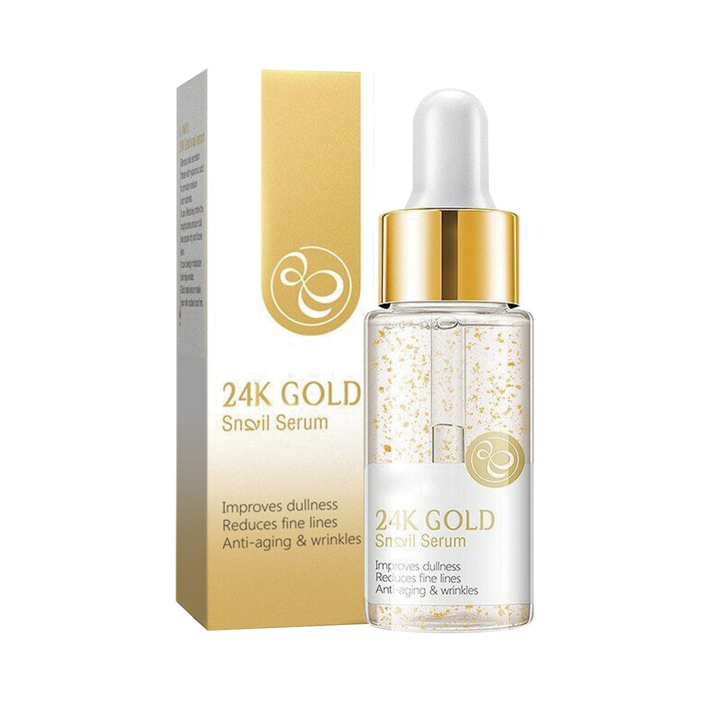 24K Gold Anti-Aging Sparkling Oil Serum - Facial Firming & Wrinkle Lifting Treatment
