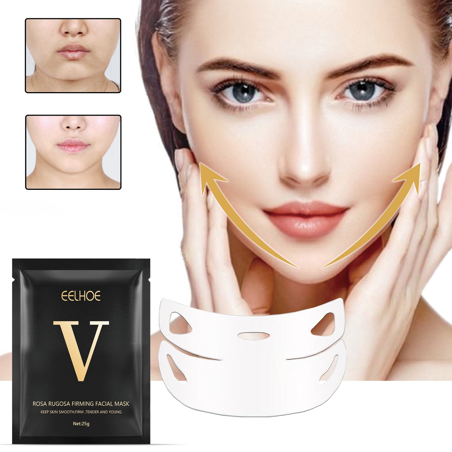 V-Line Face Lifting Mask | Professional Jawline Sculptor & Double Chin Reducer