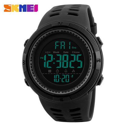 Men’s Sports Digital LED Watch – 50M Waterproof Military-Style Casual Wristwatch