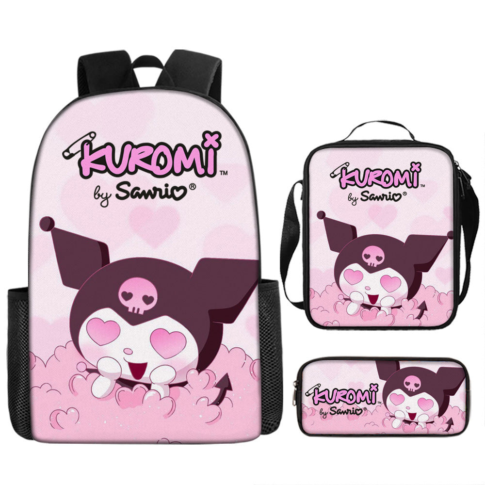 New Cartoon School Bag for Girls | High-Quality Printed Kids Backpack with Pencil Case | Custom Bookbag, Cute & Durable School Bags for Children