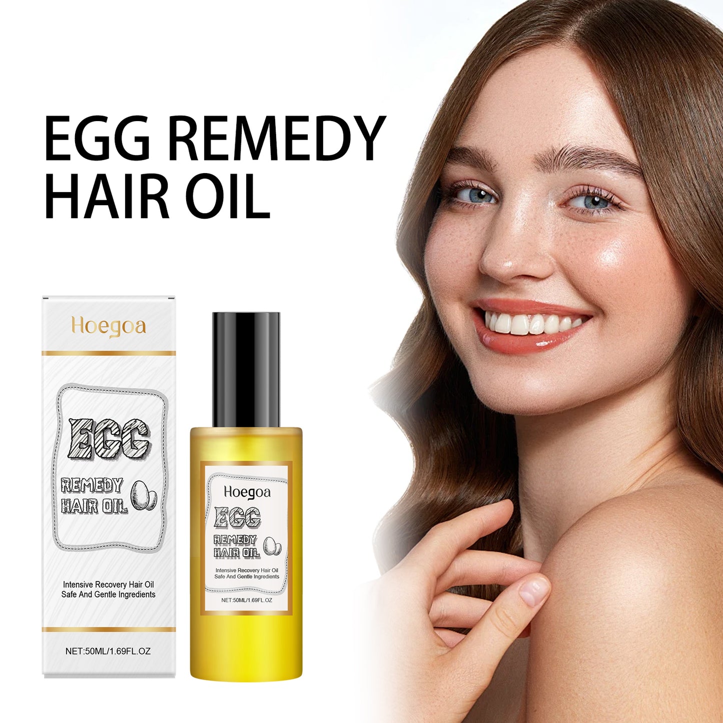 Zarusky Egg & Olive Hair Nourishing Oil – Smooth, Hydrate & Boost Volume | USA 2-6 Days