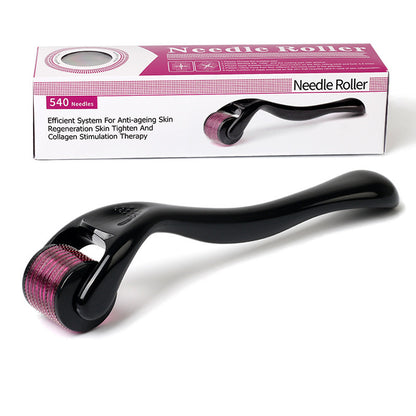 540 Microneedle Derma Roller – Titanium Skin Renewal Tool for Acne Scars, Absorption & Skin Texture