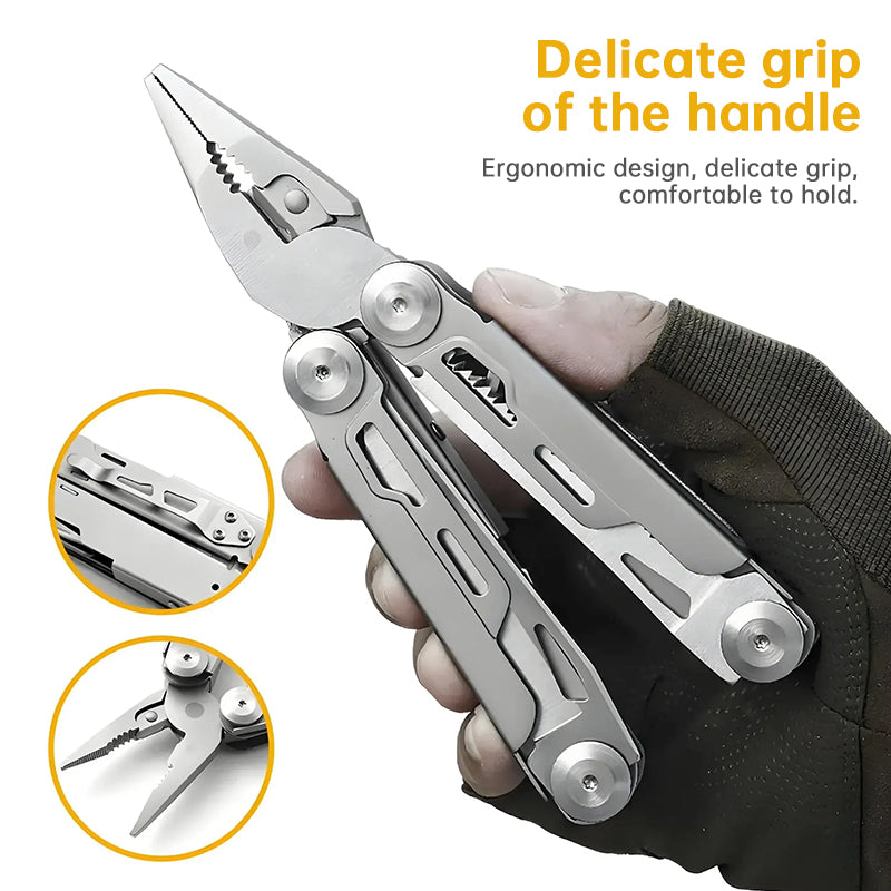 12-in-1 Multitool Pliers – Professional Survival Gear for Camping, Hunting & Fishing | Perfect Gift for Men