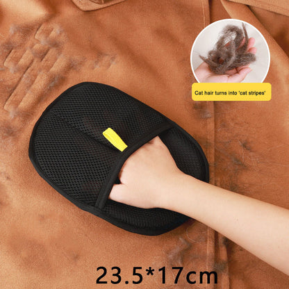 Reusable Pet Hair Removal Gloves – Static Fur Cleaner for Sofa, Clothes & Home