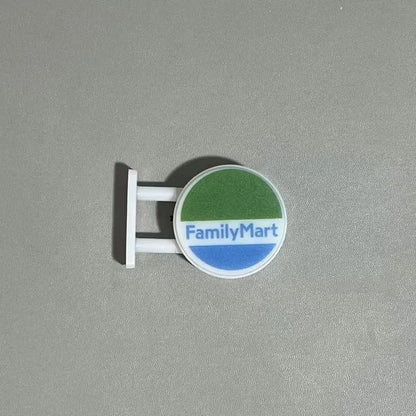 Creative magnetic refrigerator lightbox sticker inspired by convenience stores. Features LED lighting for decorative display and fun collectible use.