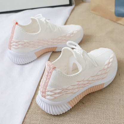 Women Sneakers Running Shoes - Casual Flats Vulcanized Walking Shoes Plus Size