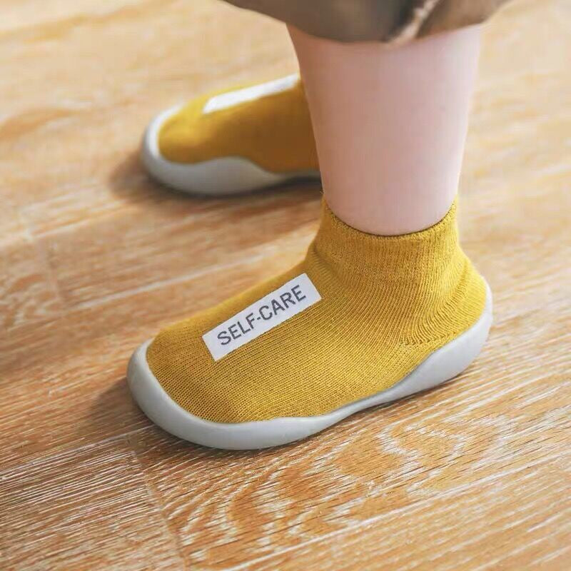Baby Sock Shoes - Soft Non-Slip Toddler Shoes for Indoor & Outdoor Walking | Breathable Cotton Socks Shoes