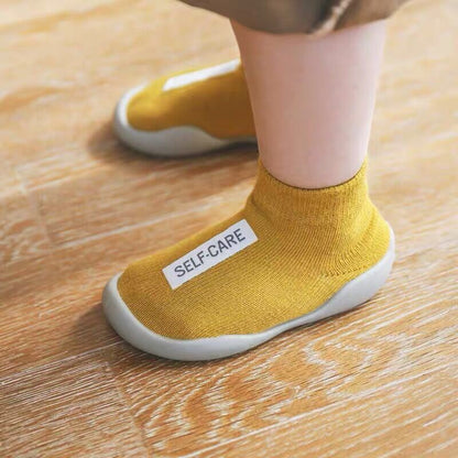 Baby Sock Shoes - Soft Non-Slip Toddler Shoes for Indoor & Outdoor Walking | Breathable Cotton Socks Shoes