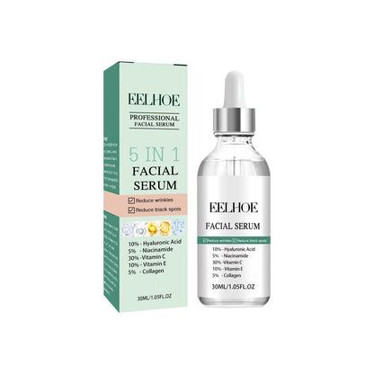 5-in-1 Facial Firming Serum - Anti-Wrinkle Face Serum for Smooth Youthful Skin