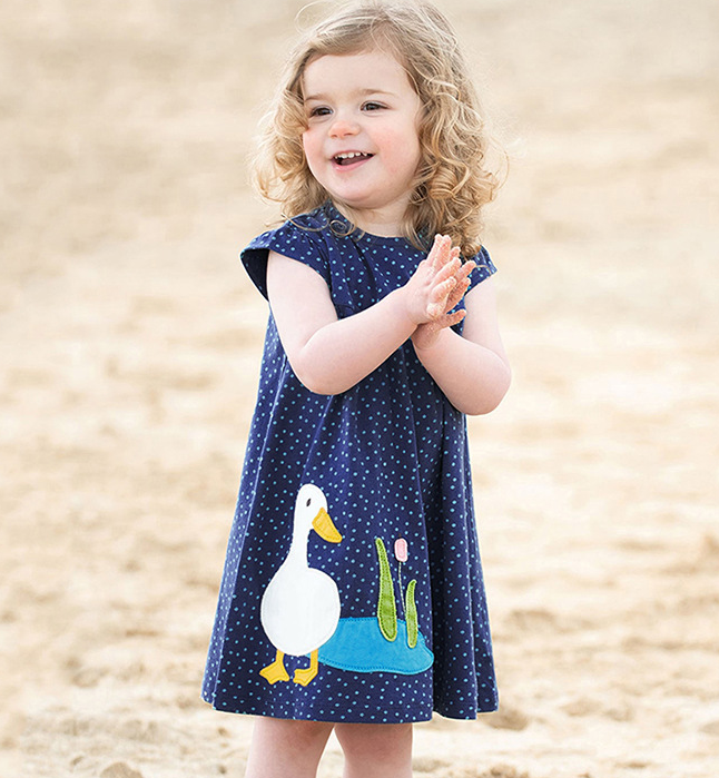Summer Cotton Girls Dress | European & American Style Children’s Dress | Breathable, Soft & Stylish Casual Dress for Kids