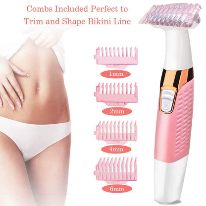 Zarusky™ 5-in-1 Electric Lady Shaver – Eyebrow, Armpit & Leg Hair Trimmer & Hair Remover