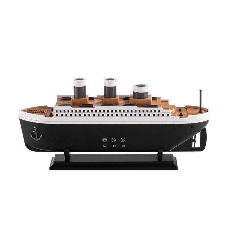 Simulated Ship Smoke Ring Aromatherapy Humidifier – Volcano Jellyfish Mist Diffuser with Ambient Light
