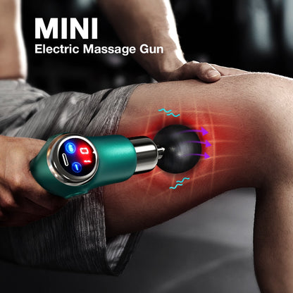 Zarusky Mini Pistolet de Massage – Masseur de Poche 32 Vitesses pour Soulagement Musculaire Profond