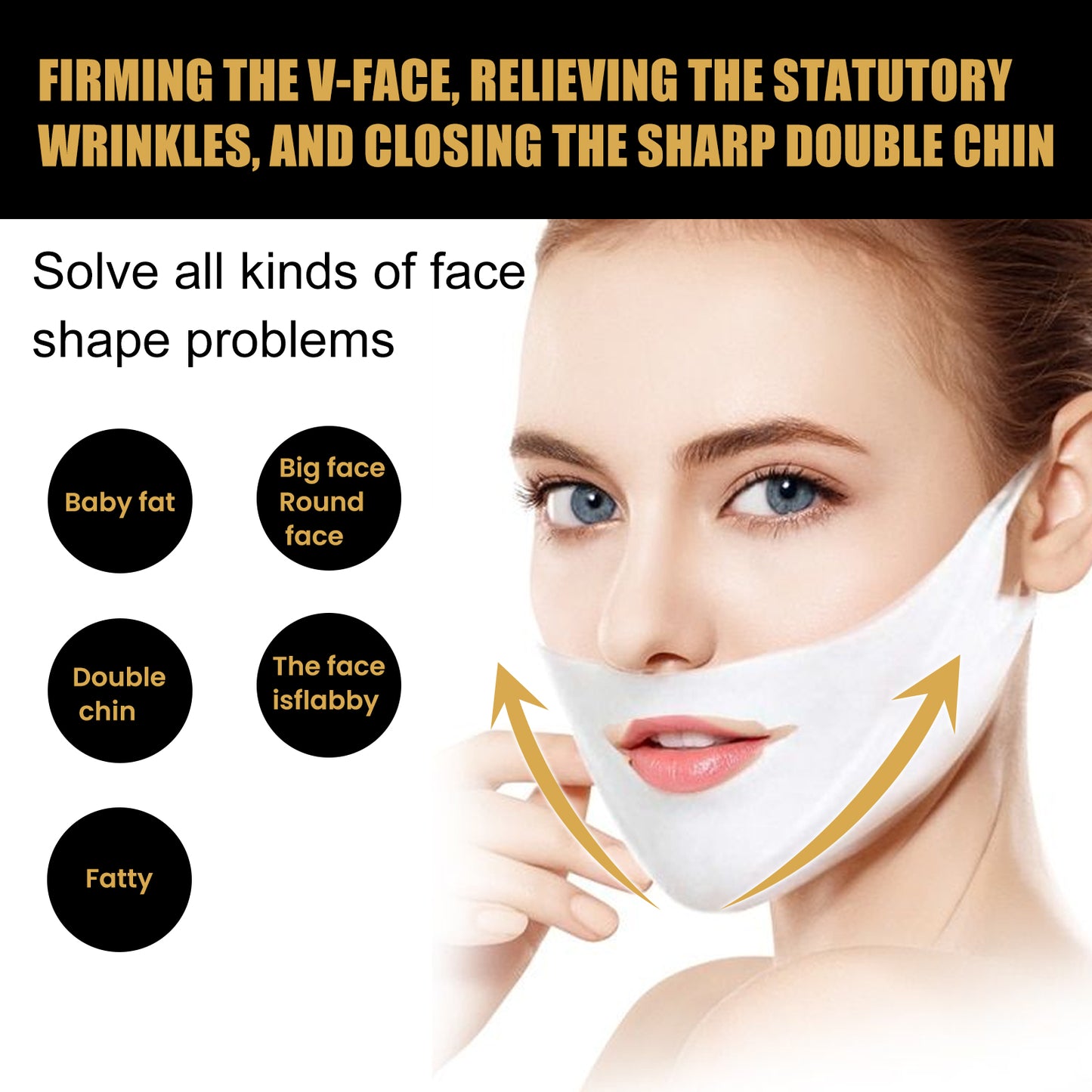 V-Line Face Lifting Mask | Professional Jawline Sculptor & Double Chin Reducer