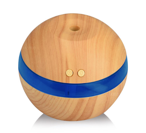 Wooden Aroma Humidifier with LED Light – USB Ultrasonic Essential Oil Diffuser (290ml)