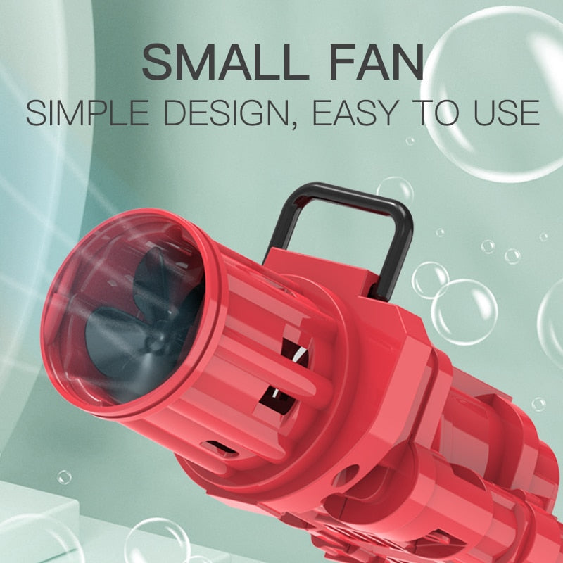 Magic Dolphin Gatling Bubble Gun | Automatic Electric Bubble Machine Blower | Outdoor Soap Bubble Toy for Kids & Children