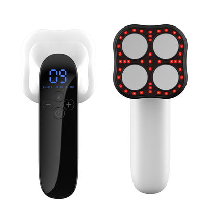 Ultrasonic Hot Cold LED Facial Massager - Face Lifting Vibration Device