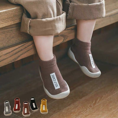 Baby Sock Shoes - Soft Non-Slip Toddler Shoes for Indoor & Outdoor Walking | Breathable Cotton Socks Shoes