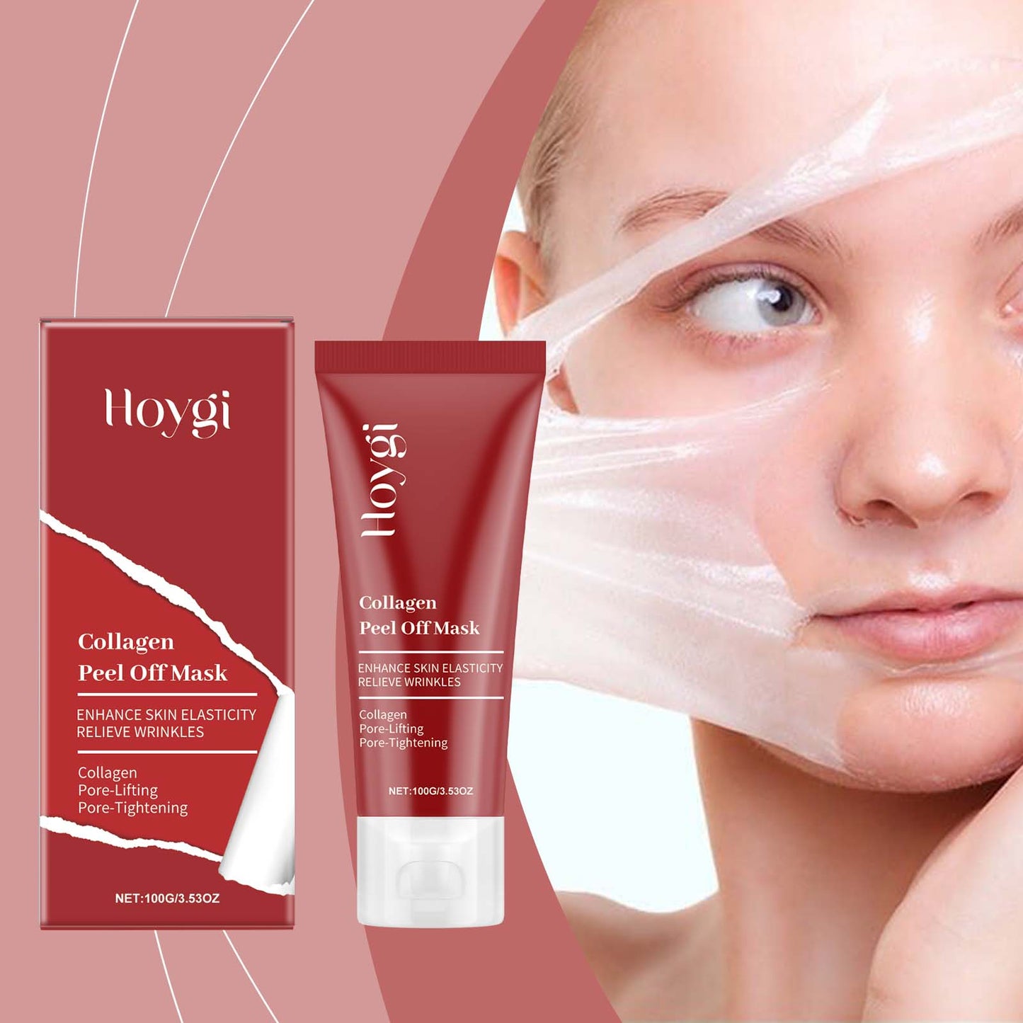 "Collagen tear mask - hydrating under eye patches for dark circles and puffiness"