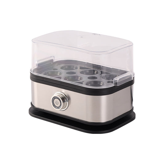 200W Power Eggs Boiler Space Saving Auto Shut-Off Smart Egg Cooker 6 Eggs Capacity Stainless Steel Rapid Egg Cooker