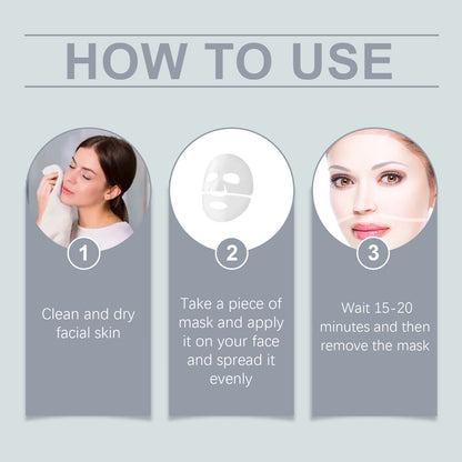 Zarusky™ Deep-Fix Collagen Sheet Mask – Anti-Wrinkle & Pore Purifying Facial Treatment