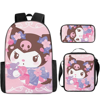 New Cartoon School Bag for Girls | High-Quality Printed Kids Backpack with Pencil Case | Custom Bookbag, Cute & Durable School Bags for Children