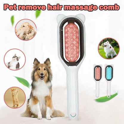 Pet Hair Removal Comb for Cats & Dogs – Floating Fur Cleaner Brush for Long & Short Hair