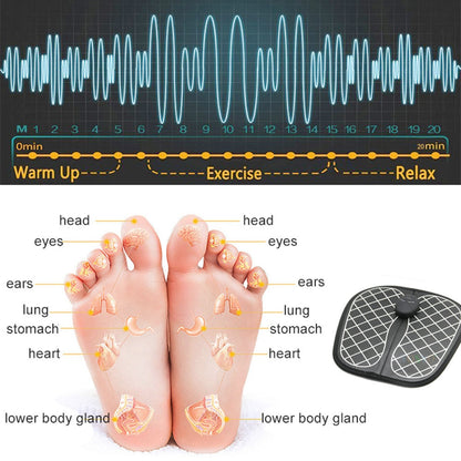 Electric EMS Foot Massager Pad – Muscle Stimulation Mat for Foot Relaxation & Circulation Support