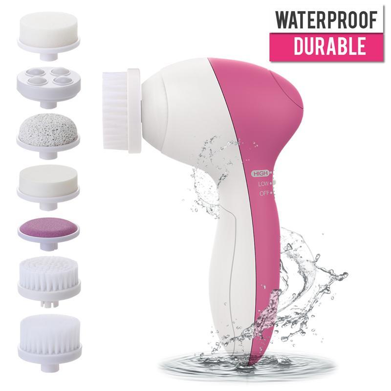 Zarusky™ 7-in-1 Waterproof Facial Cleaner – Portable Spa Beauty Massager