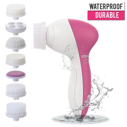 Zarusky™ 7-in-1 Waterproof Facial Cleaner – Portable Spa Beauty Massager