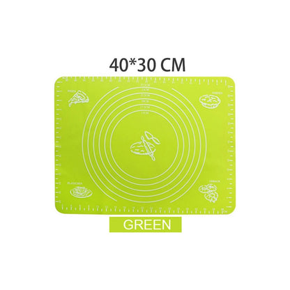 Extra-large silicone baking mat with non-stick surface. Ideal for rolling dough, pizza, macarons, and pastries—reusable, flexible, and easy to clean.