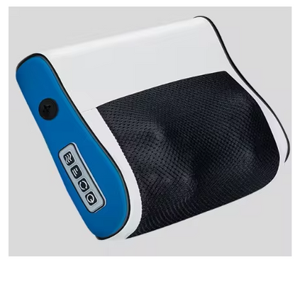 Electric shiatsu massage pillow with heat for neck, shoulders, back, and waist. Ideal for home, office, or car use with simple one-touch control.