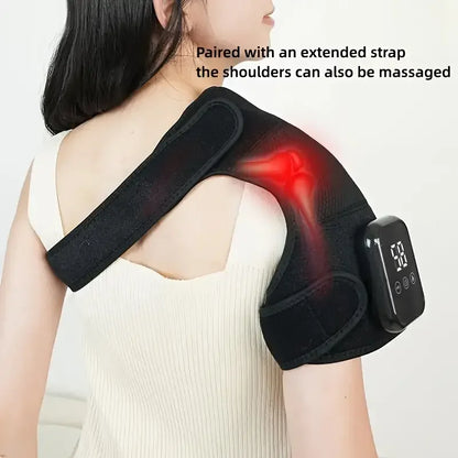 3-in-1 Infrared Heated Knee Massager | Cordless Thermal Vibration Therapy for Shoulder, Elbow & Joint Recovery